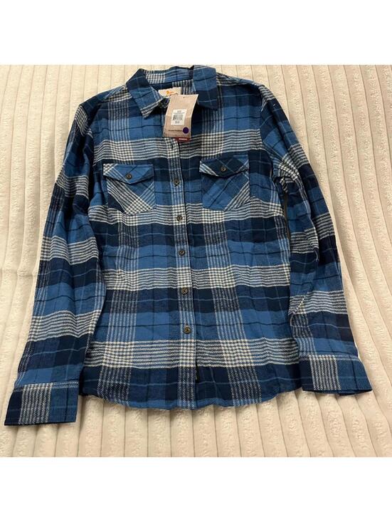 Field & Stream Tops - Field & Stream Women's Blue Flannel Shirt Size Medium New with Tags